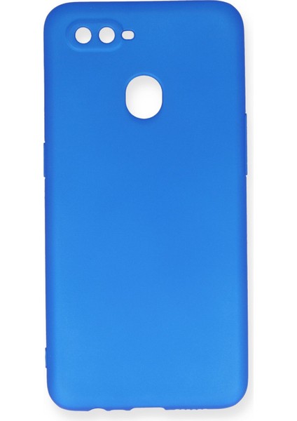 Oppo A5S Kılıf Premium Rubber Silikon - Mavi 277097