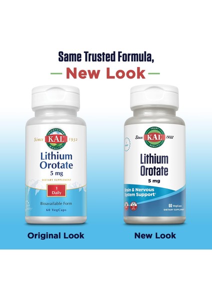 Lithium Orotate 5 Mg 60 Veg Capsules