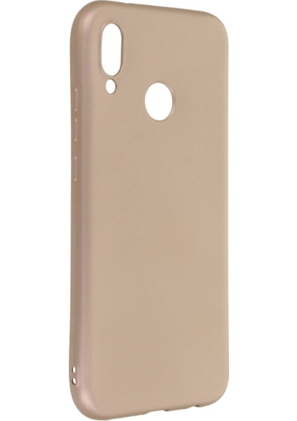 Huawei P20 Lite Kılıf Premium Rubber Silikon - Gold