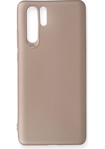 Huawei P30 Pro Kılıf Premium Rubber Silikon - Rose Gold