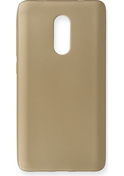 Xiaomi Redmi Note 4x Kılıf Premium Rubber Silikon - Gold