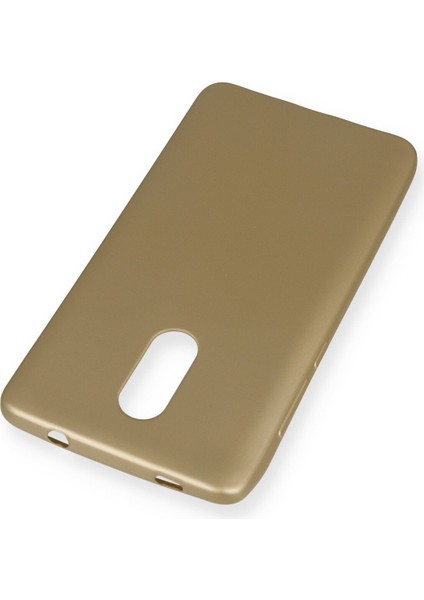 Xiaomi Redmi Note 4x Kılıf Premium Rubber Silikon - Gold