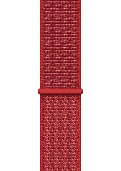 Apple Watch Seri 10 42mm, Seri 9/8/7/6/SE/5/4/3 Spor Loop Dokuma 41mm 40mm 38mm Uyumlu Kırmızı