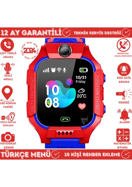 Baby Smart Q19 LBS Konumlu Akıllı Çocuk Takip Saati Sim Kartlı Arama, Kameralı, Gizli Dinleme Özellikli fiyatları