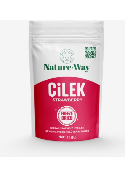 Nature Way Dondurulmuş Kurutulmuş Çilek