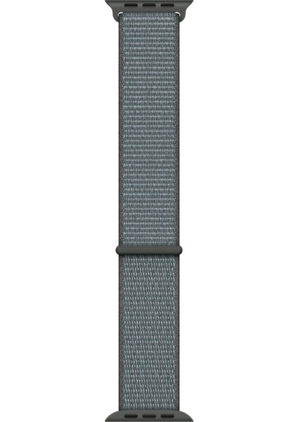 Apple Watch Seri 10 42mm, Seri 9/8/7/6/SE/5/4/3 Spor Loop Dokuma Kordon 41mm 40mm 38mm Uyumlu Fırtına Gri