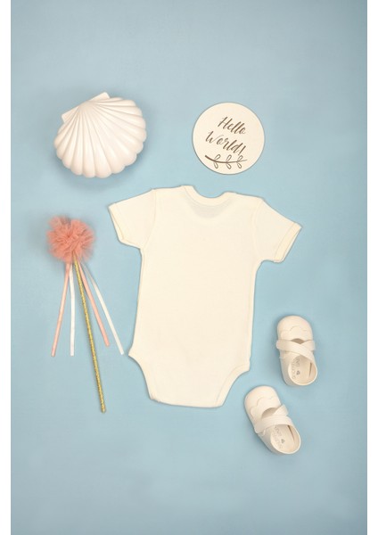 Pamuklu Rahat Kısa Kollu Çıtçıt Body Zıbın