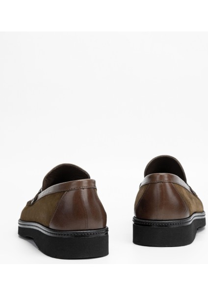 Erkek Taba Süet Deri Loafer Ayakkabı 342 8001 Erk Ayk SK23/24 fırsatları