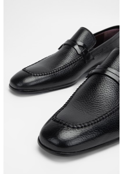 Erkek Siyah Gyk Deri Loafer Ayakkabı 342 8713 Erk Ayk SK23/24 modelleri