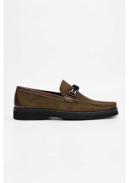 Erkek Taba Süet Deri Loafer Ayakkabı 342 8001 Erk Ayk SK23/24