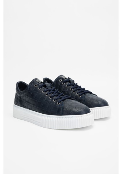 Erkek Lacivert Deri Sneakers & Spor Ayakkabı 352 19334 Erk Ayk SK23/24 fiyatları