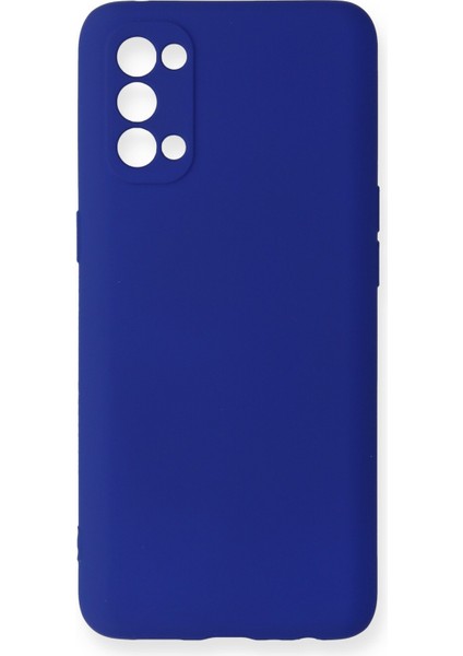 Oppo Reno 4 Kılıf Premium Rubber Silikon - Lacivert