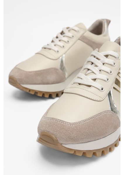 Kadın Bej Hakiki Deri Sneakers & Spor Ayakkabı 923 V-101 Bn Ayk SK23/24 modelleri