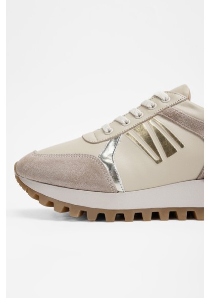 Kadın Bej Hakiki Deri Sneakers & Spor Ayakkabı 923 V-101 Bn Ayk SK23/24 fırsatları