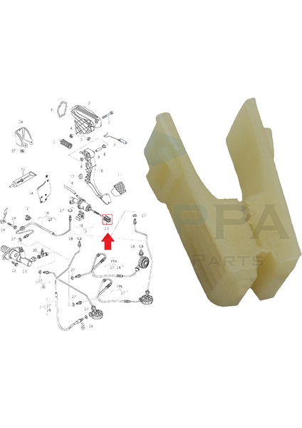 Seat Altea 2004 - 2015 Debriyaj Çatal Plastiği