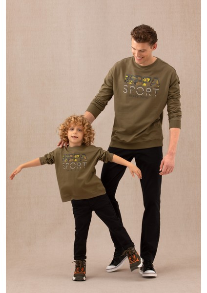 Erkek Haki Sweatshirt 50270739-VR027