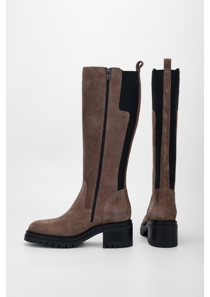 Kadın Vizon Süet Deri Çizme 957 40304 Bn Cızme SK23/24 indirimleri