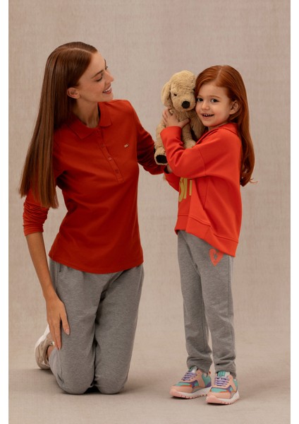 Kadın Kiremit Sweatshirt 50276160-VR031