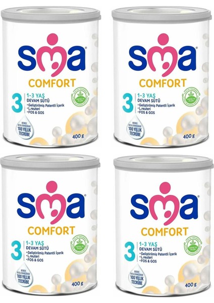 Comfort 3 Devam Sütü 400 gr 4 Adet