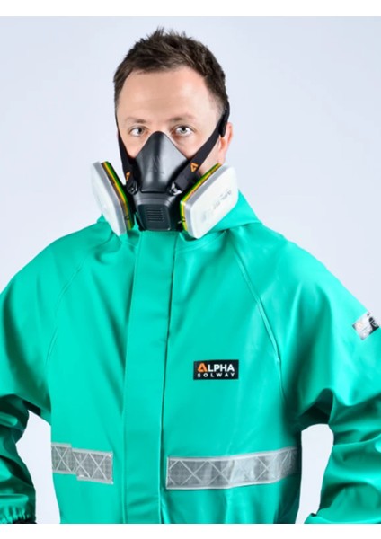 Alpha Solway Yarım Yüz Maske M + Alpha Solway Sentinel A1 (Çift Filtre Seti)