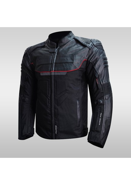 Falcon Leather 4 Mevsim Motorcu Montu