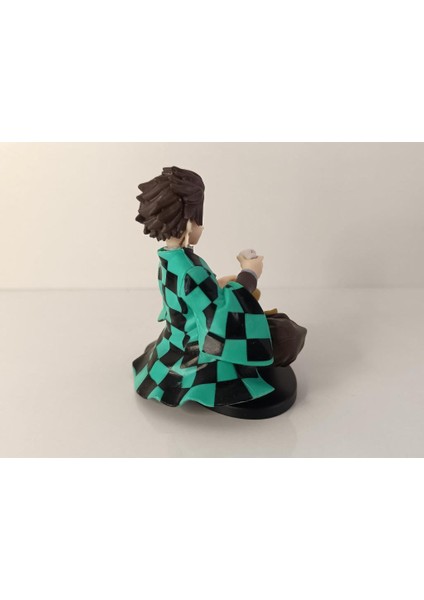 Anime Demon Slayer Kimetsu No Yaiba Tanjiro 10 cm Oturan Karakter Figür Oyuncak Biblo