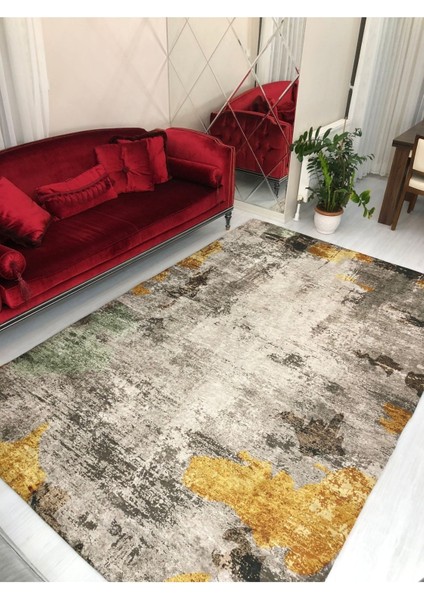 Sarı Jet Model Ipek Kadife Lastikli Halı Örtüsü fiyatları