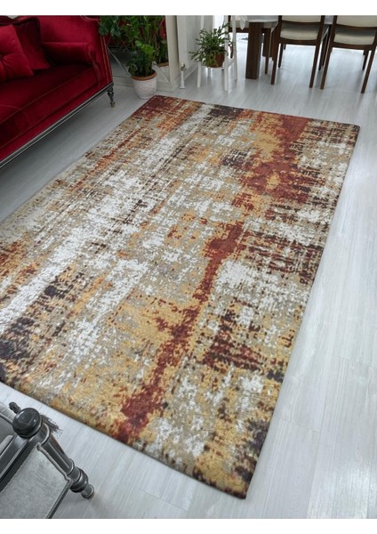 Yeni Desen Bordo Jet Model Kadife Halı Örtüsü