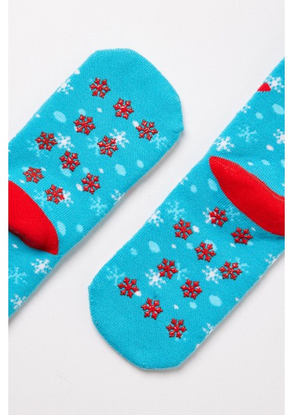 Kadın Yılbaşı Temalı Soket Çorap Mavi fırsatları