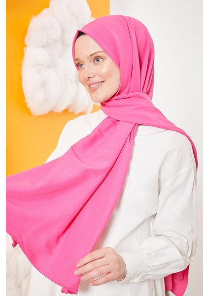 Pamuklu Caz Şal Pembe modelleri