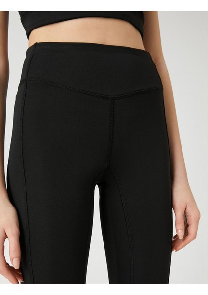 3Sak40108Nk 999 Siyah Kadın Jersey Tayt modelleri