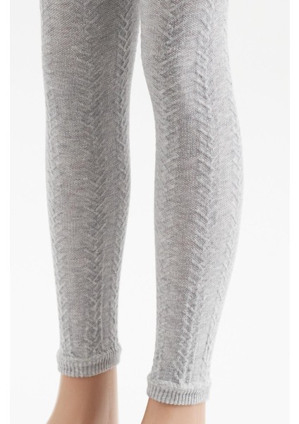 Zincir Desenli Çocuk Tayt Açık Gri fiyatları