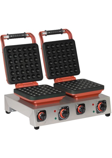 Sabit Ikili Waffle Makinesi Balls Waffle Ø30