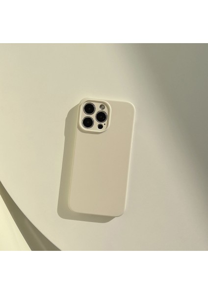 iphone 13 Düz Renk Silikon Telefon Kılıfı Kabuğu Için Telefon Kılıfı (Yurt Dışından)