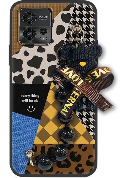 Motorola Moto G72 Tampon Zincirli Telefon Kılıfı Için Telefon Kılıfı (Yurt Dışından)