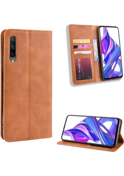 Huawei Honor 9x / 9x Pro Cüzdan Deri Flip Telefon Kılıfı (Yurt Dışından)