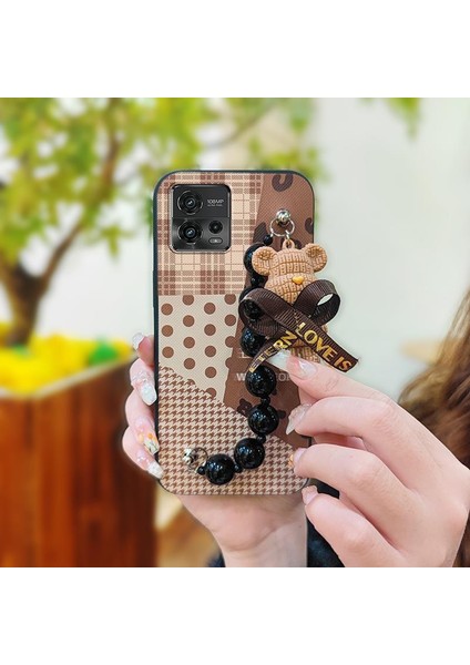 Motorola Moto G72 Tampon Zincirli Telefon Kılıfı Için Telefon Kılıfı (Yurt Dışından)