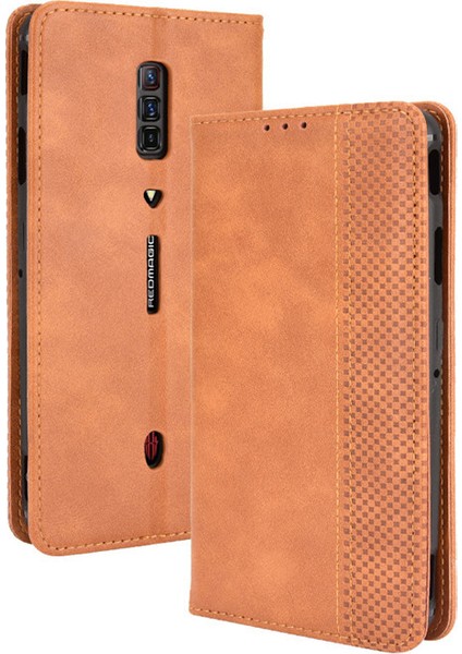 Zte Nubia Red Magic 6 Pro Cüzdan Deri Flip Telefon Kılıfı (Yurt Dışından)
