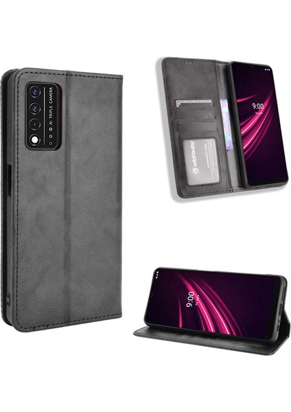 T-Mobile Revvl V+ 5g Cüzdan Deri Flip Telefon Kılıfı (Yurt Dışından)