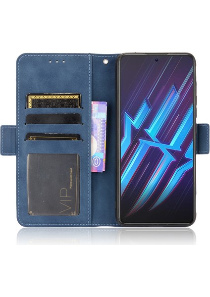 Zte Nubia Red Magic 6r Kart Yuvalı Deri Cüzdan Telefon Kılıfı (Yurt Dışından)