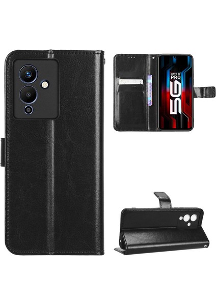 Infinix Note 12 5g Için Kordonlu Deri Cüzdan Telefon Kılıfı (Yurt Dışından)