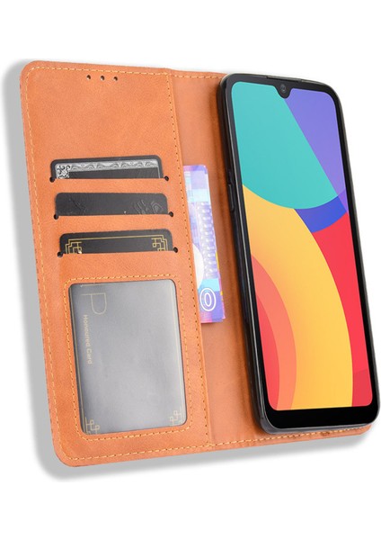 Alcatel 1l 2021 Kart Yuvalı Deri Cüzdan Telefon Kılıfı (Yurt Dışından) fiyatları