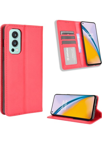 Oneplus Nord 2 5g Cüzdan Deri Flip Telefon Kılıfı (Yurt Dışından)