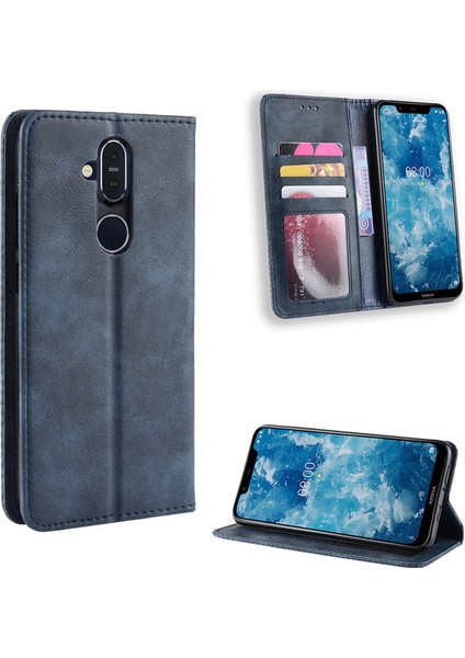 Nokia 8.1 Cüzdan Deri Flip Telefon Kılıfı (Yurt Dışından)