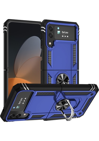 Samsung Galaxy Z Flip 4 Halka Tutuculu Darbeye Dayanıklı Telefon Kılıfı (Yurt Dışından)