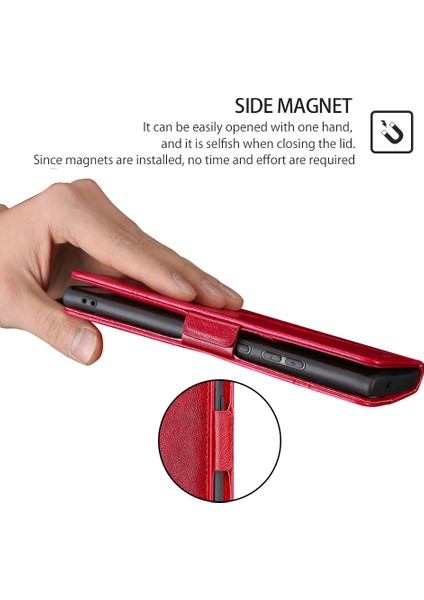 Kart Yuvalı Oppo Realme C51 4g Deri Telefon Kılıfı Için Telefon Kılıfı (Yurt Dışından)