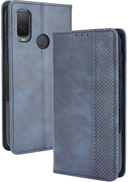 Alcatel 1l (2021) Cüzdan Deri Flip Telefon Kılıfı (Yurt Dışından)
