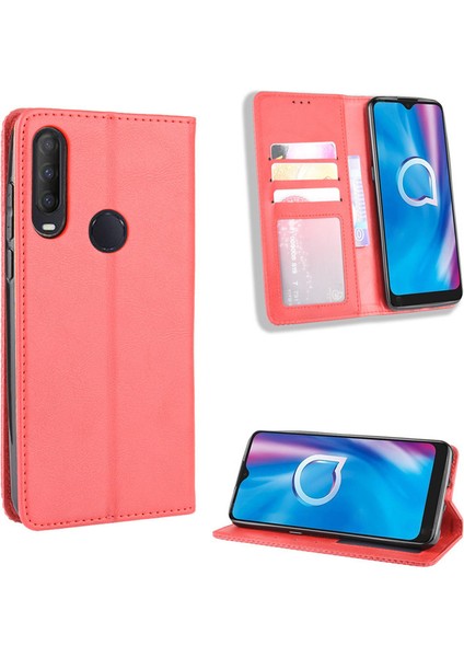 Alcatel 1se 2020 Cüzdan Deri Flip Telefon Kılıfı (Yurt Dışından)