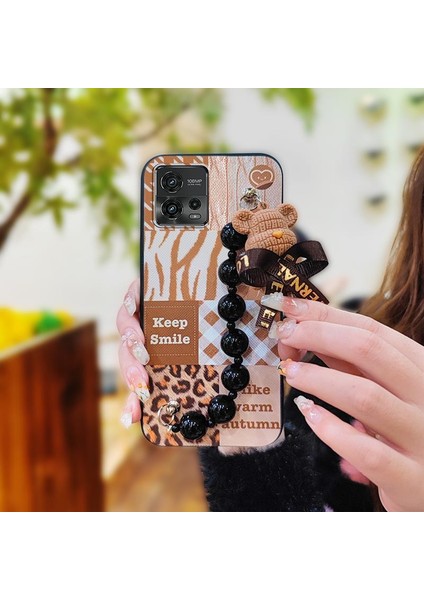 Motorola Moto G72 Tampon Zincirli Telefon Kılıfı Için Telefon Kılıfı (Yurt Dışından)