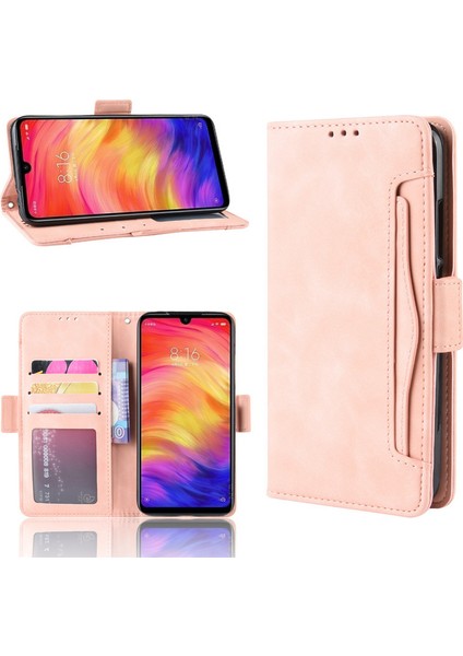 Xiaomi Redmi Note 7 / Note 7 Pro Kart Yuvalı Deri Cüzdan Telefon Kılıfı (Yurt Dışından)